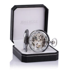 17 Jewel Skeleton Pocket Watch -Fashion Accessories Jean Pierre pocket watch and box