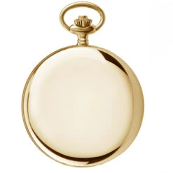 Double Hunter Dual Dial Moon-Dial Pocket Watch – Gold Plate -Fashion Accessories Jeean Piere G254PM gold engraved