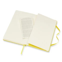 Moleskine Classic Notebook – Lemon Green Large -Fashion Accessories Lemon Personalised Notebook open back