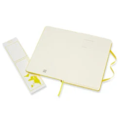 Moleskine Classic Notebook – Lemon Green Large -Fashion Accessories Lemon Personalised Notebook open front