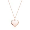 Little Rose Gold Heart Personalised Locket -Fashion Accessories Little heart locket rose front