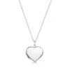 Little Silver Heart Personalised Locket -Fashion Accessories Little heart locket silver front