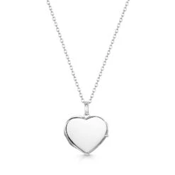 Little Silver Heart Personalised Locket