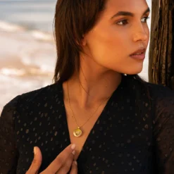 Zodiac Personalised Locket – Gold -Fashion Accessories Lovelox necklace zodiaclocket gold barbados square 1 900x