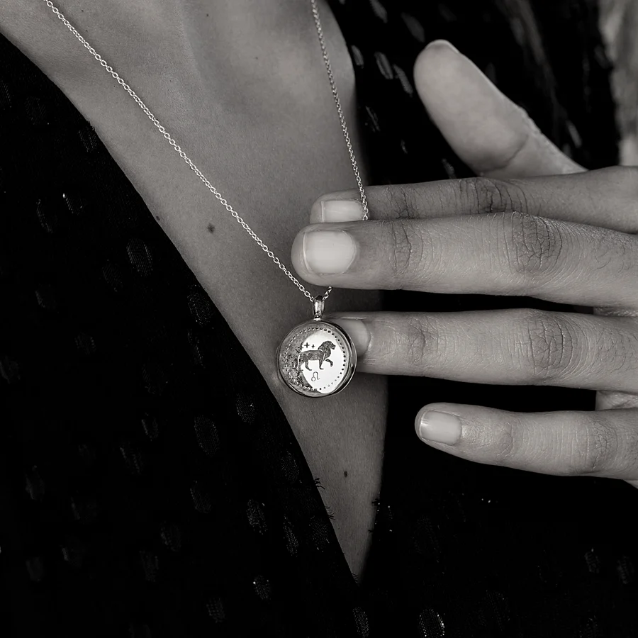 Zodiac Personalised Locket – Silver 5 Zodiac Personalised Locket – Silver - Image 3