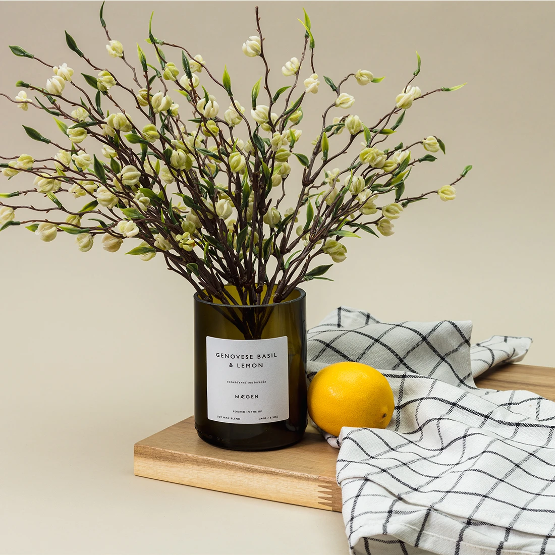 Personalised Orchard Candle – Genovese Basil And Lemon 8 Personalised Orchard Candle – Genovese Basil And Lemon - Image 6