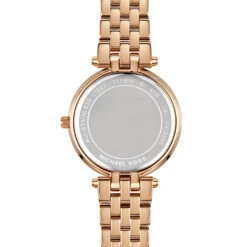Michael Kors Mini Darci Ladies Watch – Rose Gold 12 Michael Kors Mini Darci Ladies Watch – Rose Gold -Fashion Accessories MK 3366 back