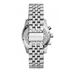 Ladies Michael Kors Lexington Silver Watch -Fashion Accessories MK 5555 reverse