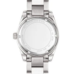 Ladies Michael Kors Slim Runway Silver Watch -Fashion Accessories MK3178 engraved