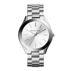 Ladies Michael Kors Slim Runway Silver Watch