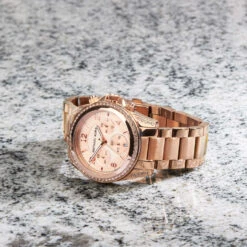 Ladies Michael Kors Chronograph Rose Gold Watch 10 Ladies Michael Kors Chronograph Rose Gold Watch -Fashion Accessories MK5263 lifestyle