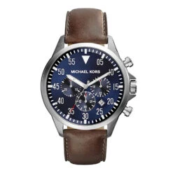 Michael Kors Men’s Leather Strap Watch