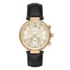 Ladies Michael Kors Chronograph Date Watch -Fashion Accessories Michael Kors watch ladies gold black strap