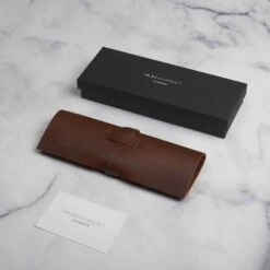 Silver Mesh Strap Engraved Watch -Fashion Accessories Mr Beaumont Box Packaging scaled 1