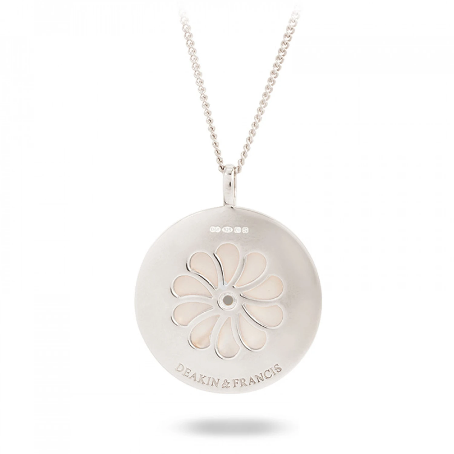 Engraved Grey Mother Of Pearl Large Pendant 4 Engraved Grey Mother Of Pearl Large Pendant - Image 2