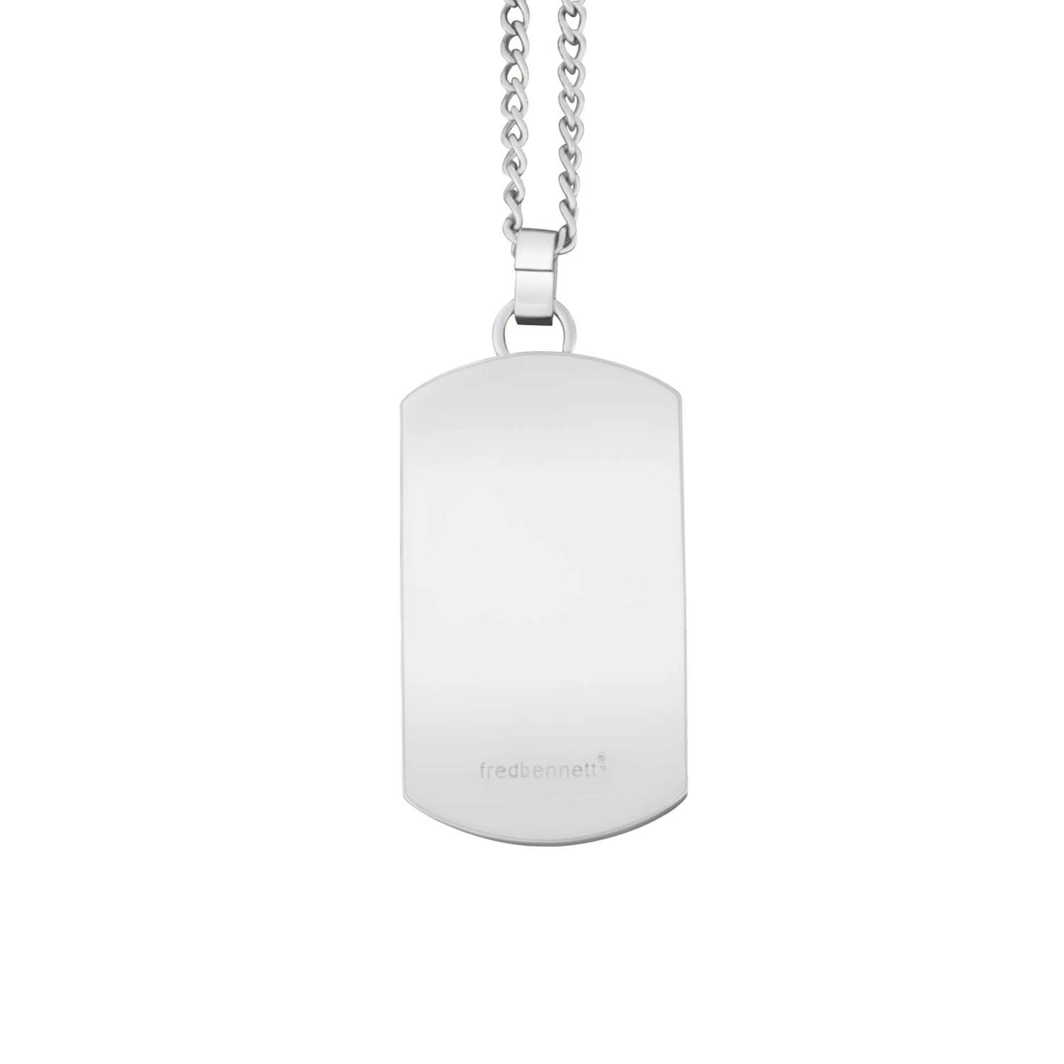 Men’s Onyx Dog Tag Necklace – Steel 5 Men’s Onyx Dog Tag Necklace – Steel - Image 3