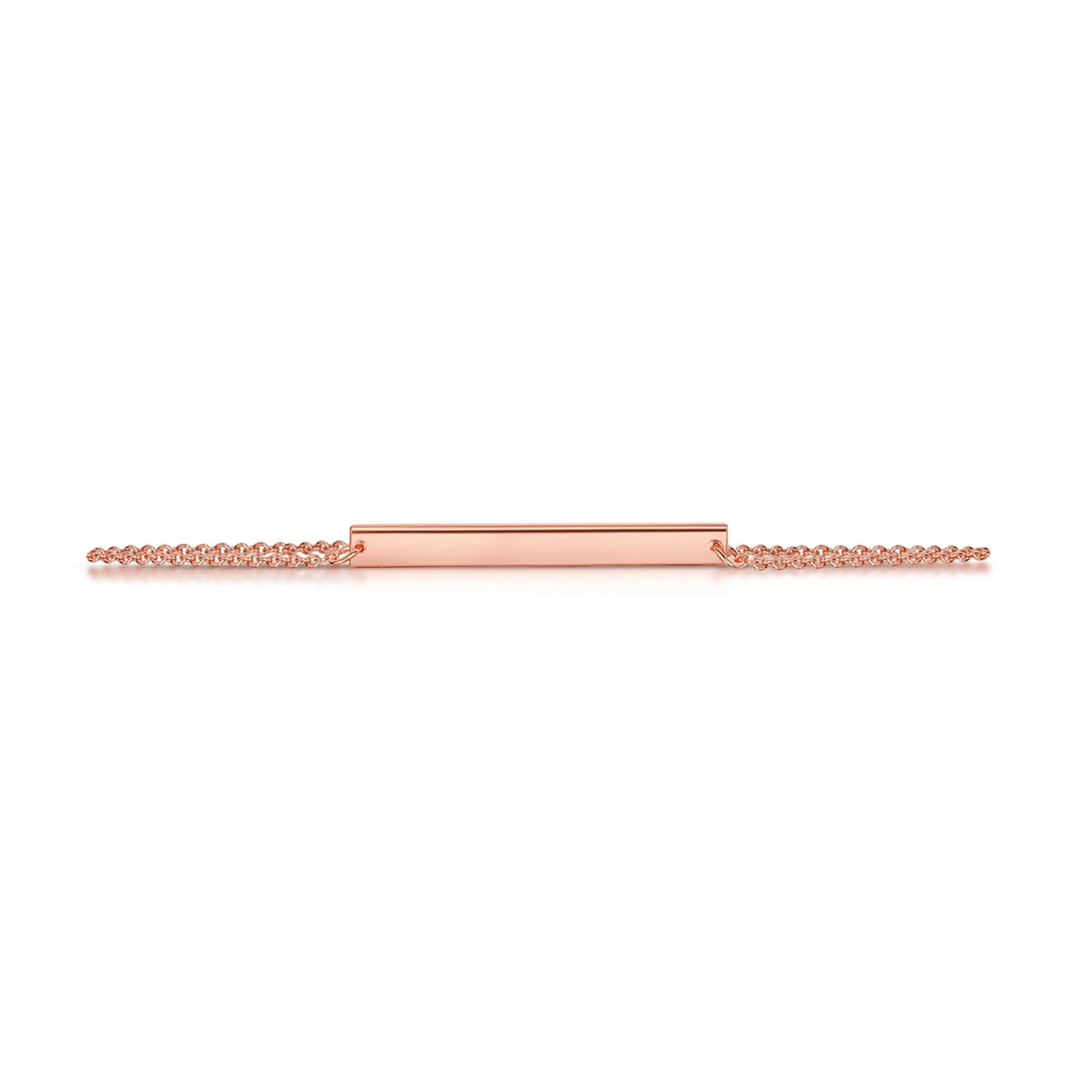 Curved Name ID Bracelet – Rose Gold 7 Curved Name ID Bracelet – Rose Gold - Image 5