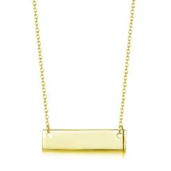 Gold Name Bar Personalised Necklace