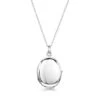 Silver Oval Personalised Locket -Fashion Accessories Oval locket silver front