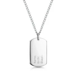 Stainless Steel Cross And Dog Tag Medical Necklace -Fashion Accessories P5021 2