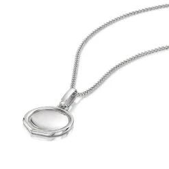 Stainless Steel Wax Seal Necklace -Fashion Accessories P5267 4