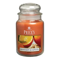 Personalised Large Jar Candle – Mandarin And Ginger