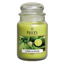 Personalised Large Jar Candle – Lime And Basil