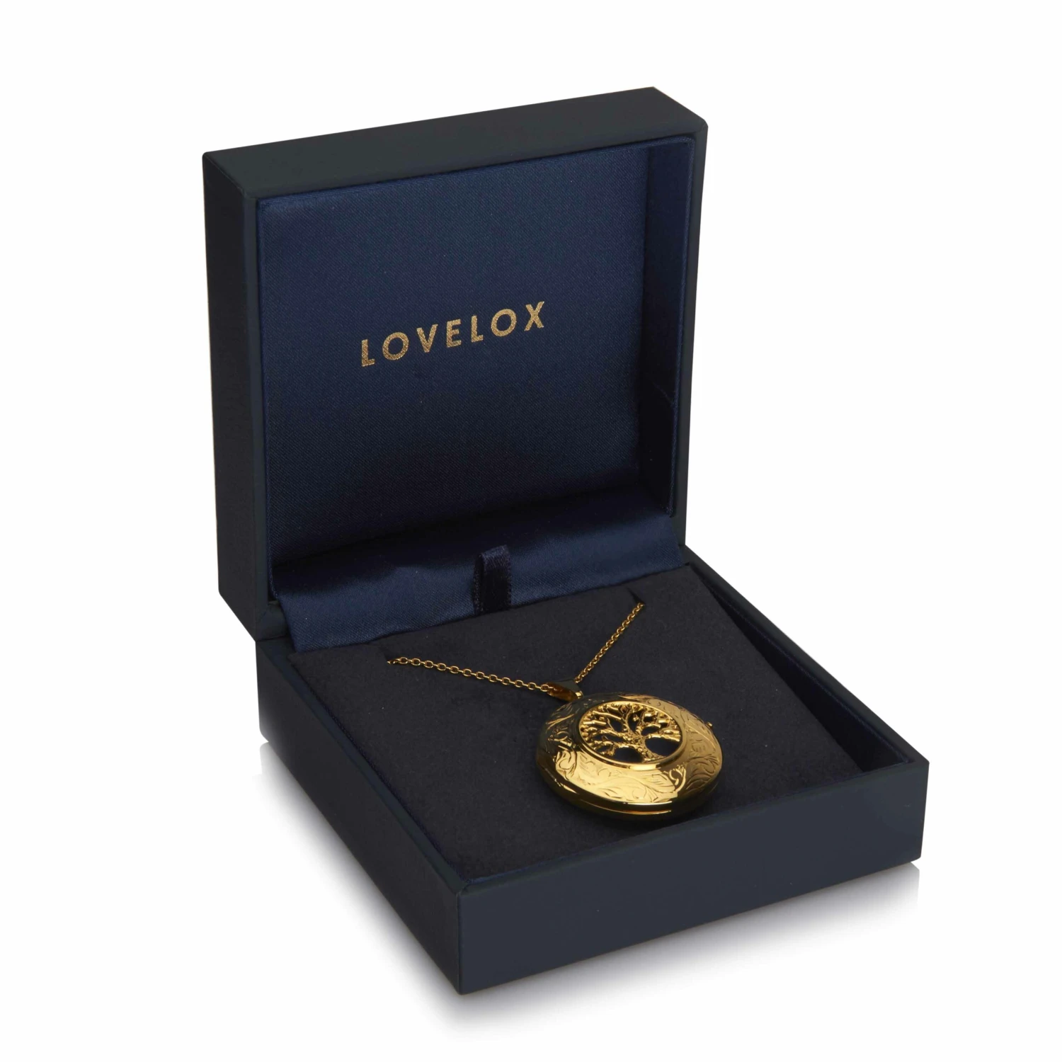 Large Tree Of Life Personalised Locket – Gold 6 Large Tree Of Life Personalised Locket – Gold - Image 4