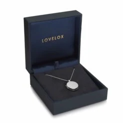 Round Personalised Locket – Silver -Fashion Accessories PLK 111 silver mq scaled 1