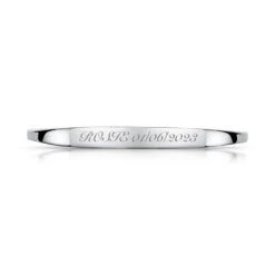 Sterling Silver Children’s Solid Bangle – Personalised -Fashion Accessories PMB3187 1 1