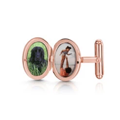 Personalised Locket Cufflinks – Rose Gold -Fashion Accessories PMC5115 RGP 7
