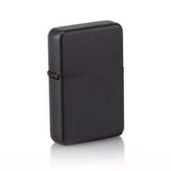 Premium Matt Black Lighter Engraved