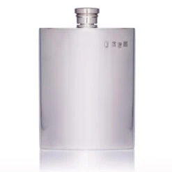 Plain Pewter Personalised Hip Flask