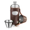 Leather Hunters Hip Flask Personalised – Brown -Fashion Accessories R3371 2