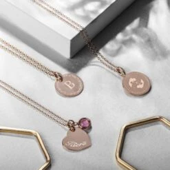 Swarovski® Birthstone Heart Necklace – Rose Gold -Fashion Accessories Rose Gold Hero Image Myri 2 1 scaled 1