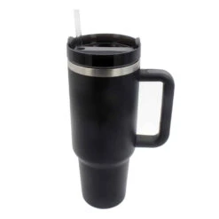 Large 40oz Double Wall Travel Cup – Black