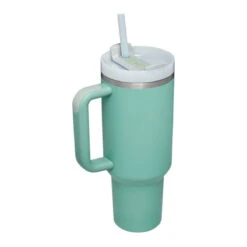 Large 40oz Double Wall Travel Cup – Aqua Green