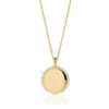 Pendant Follina Grande – 18K Gold Plated With White Zirconia -Fashion Accessories SJ P1212 CZ SG45 60