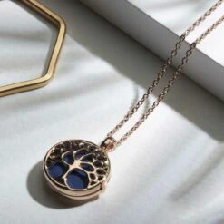 Tree Of Life Locket – Rose Gold -Fashion Accessories SMALL tree of life rose gold scaled 1