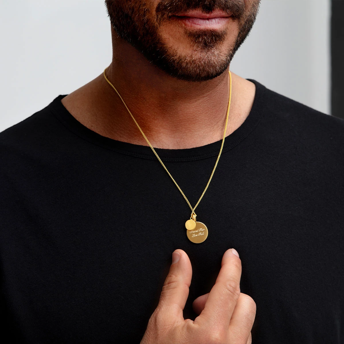 St Christopher Pendant With Compass Tag – 18K Gold Plated Solid Silver 6 St Christopher Pendant With Compass Tag – 18K Gold Plated Solid Silver - Image 4