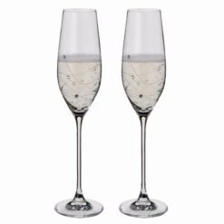 Dartington Personalised Glitz Glass Flutes