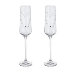 Dartington Romance Champagne Flutes – Set Of 2 -Fashion Accessories ST2664 5 N P 2