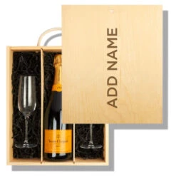 Veuve Clicquot Champagne & Engraved Double Flute -Fashion Accessories ST2670 5 6PK BW03 veuve 2