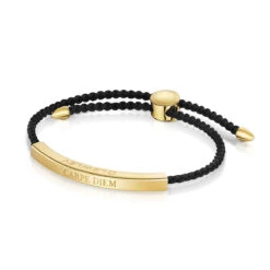 Friendship Bar Personalised Bracelet – 18K Gold Plated Steel