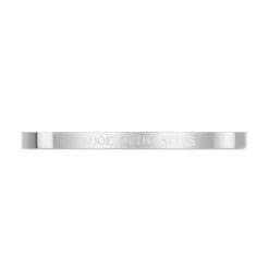 Classic Customised Cuff – Polished Steel -Fashion Accessories Steel Cuff Bracelet Front Silver