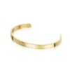 Classic Customised Cuff – 18K Gold Plated Steel -Fashion Accessories Steel Cuff Bracelet Full Gold