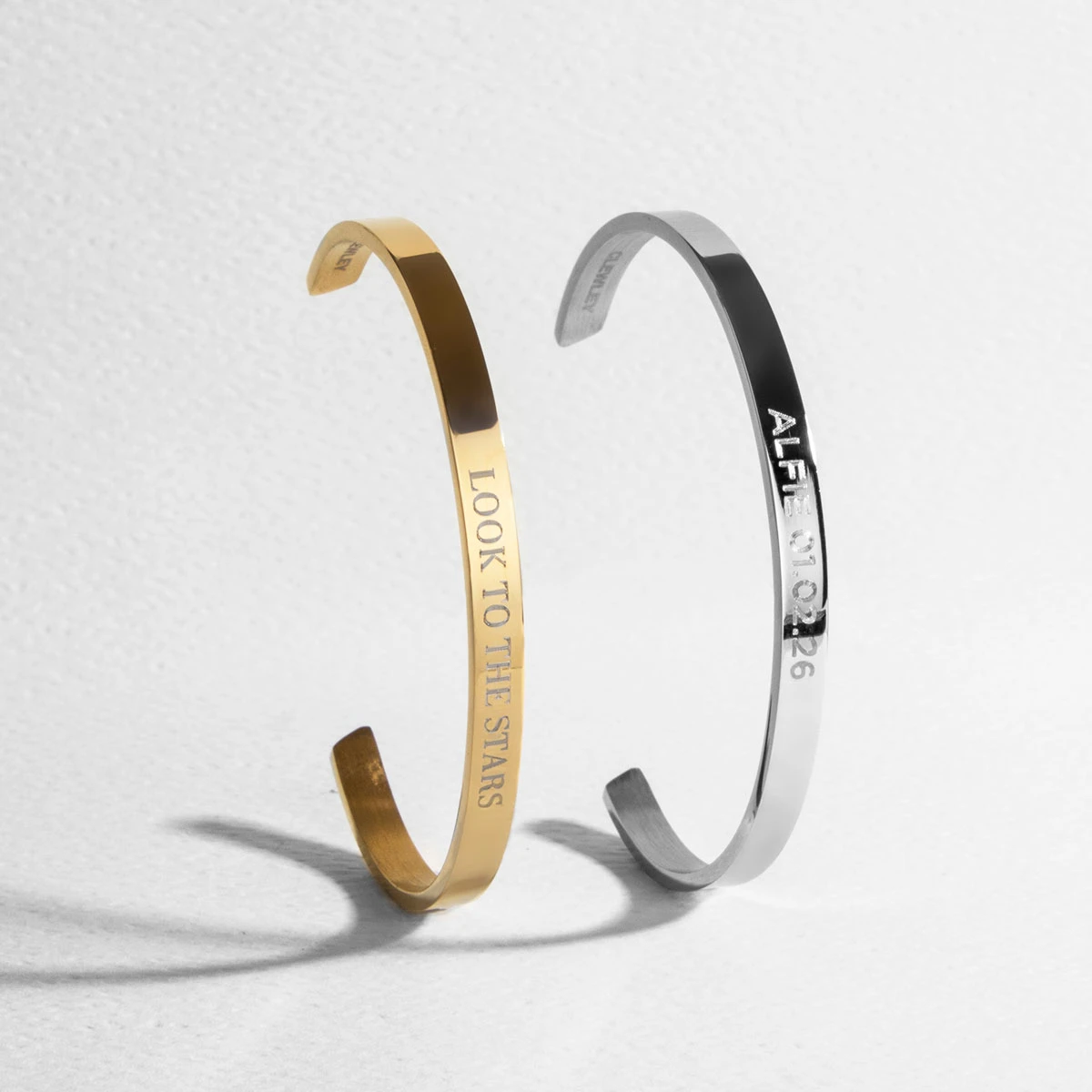 Classic Customised Cuff – 18K Gold Plated Steel 4 Classic Customised Cuff – 18K Gold Plated Steel - Image 2