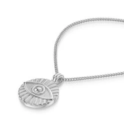 Evil Eye Personalised Men’s Necklace – Stainless Steel 11 Evil Eye Personalised Men’s Necklace – Stainless Steel -Fashion Accessories Steel Evil Eye Zoom Silver