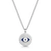 Eye Of Providence Men’s Necklace – Stainless Steel -Fashion Accessories Steel Eye Of Providence Front Silver