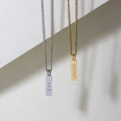 Tag Personalised Men’s Necklace – Stainless Steel -Fashion Accessories Steel Mini Totem Lifestyle 1